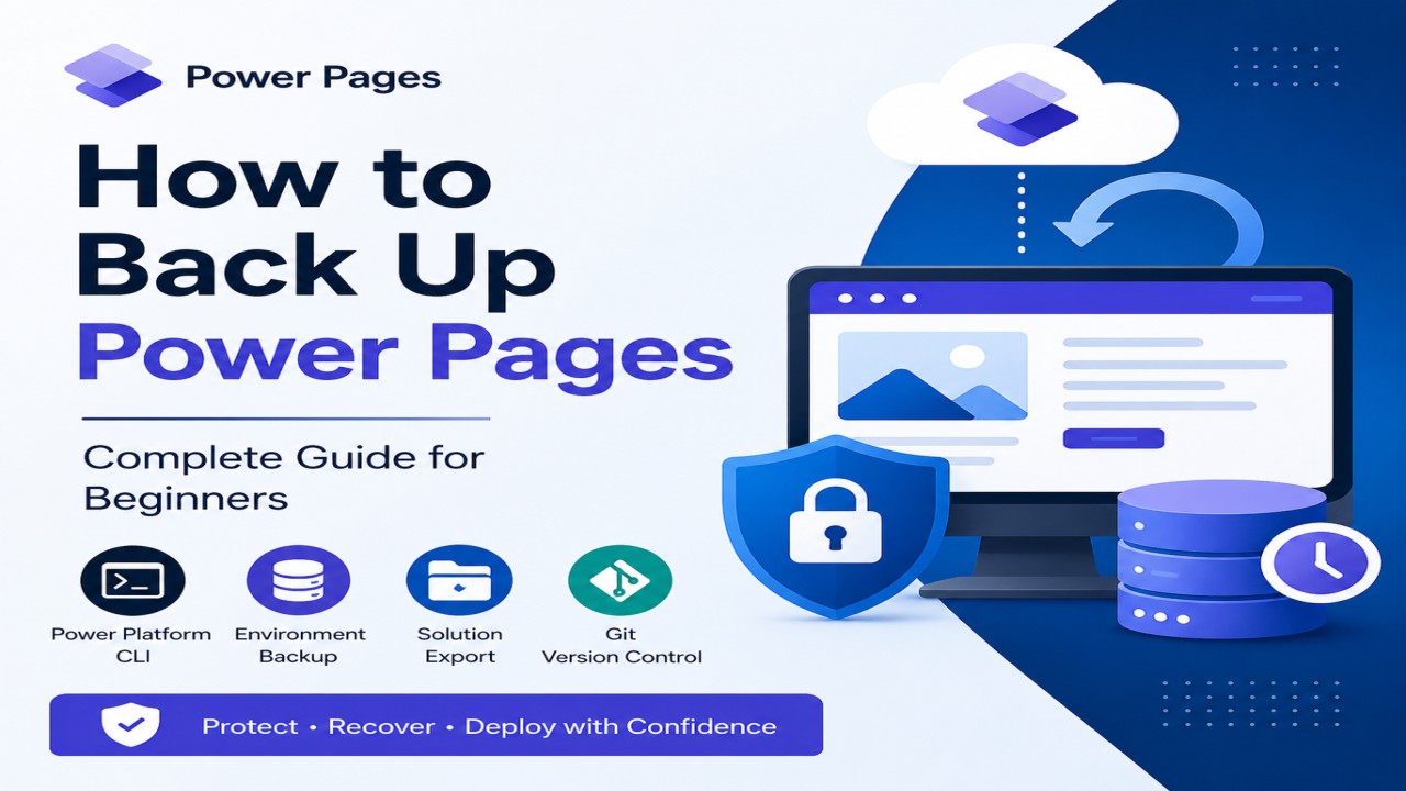 How to Backup a Microsoft Power Pages (Power Apps Portals) Website